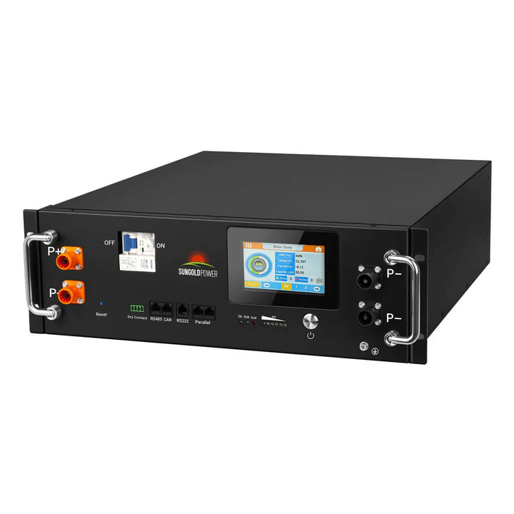 SunGold Power CoreX 5 Pro Server Rack 48V 100AH Residential Energy Storage Battery Pack Wi‑Fi & Bluetooth