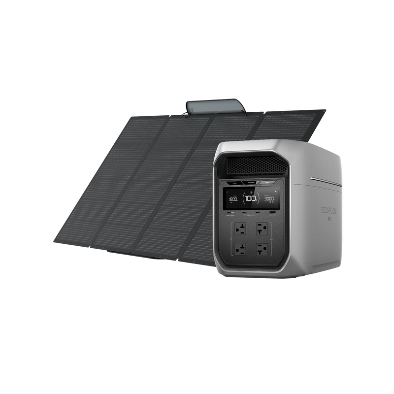 EcoFlow DELTA 3 Max Plus Series Portable Power Station Solar Generator (3000W | 2048Wh)+400W Solar Panel