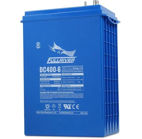 Fullriver Battery DC400-6, 6V L16 AGM Battery (415AH)