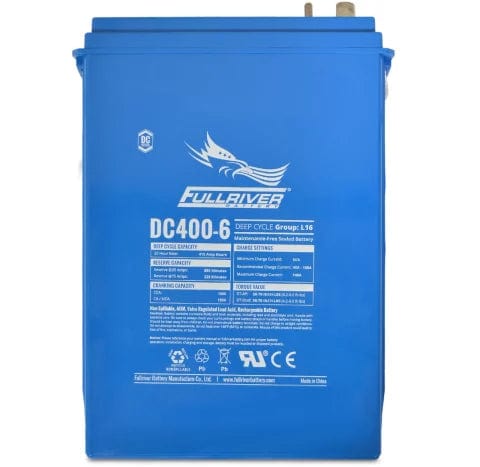 Fullriver Battery DC400-6, 6V L16 AGM Battery (415AH)