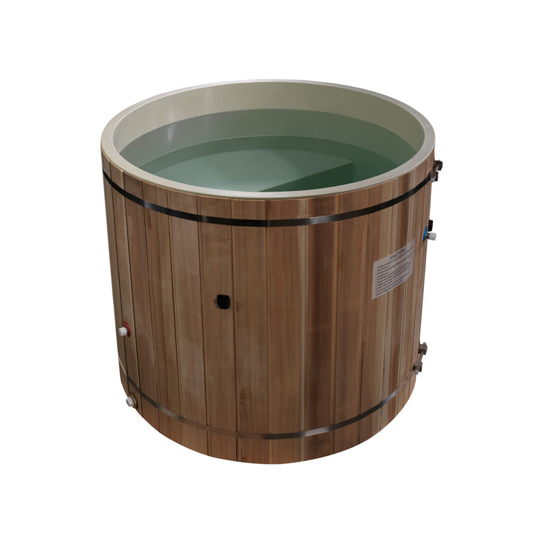 Dynamic Cold Therapy Pacific Cedar Barrel Cold Plunge - (Plastic INTERIOR) TUB ONLY | DCT-B-042-PLPC