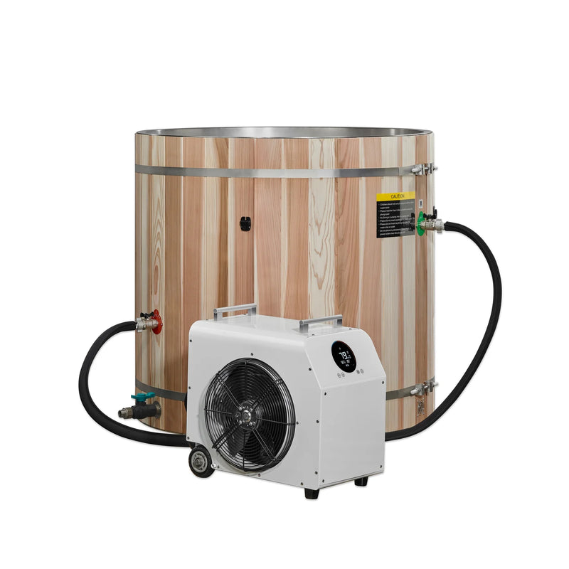 Dynamic Cold Therapy Barrel 304 Stainless Steel Cold Plunge - | DCT-B-042-SSPC-34