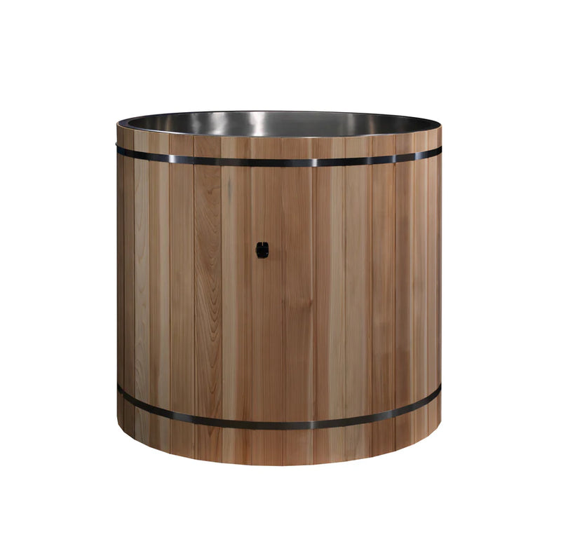 Dynamic Cold Therapy Pacific Cedar Barrel 304 Cold Plunge - (Stainless Steel INTERIOR) TUB ONLY | DCT-B-042-SSPC