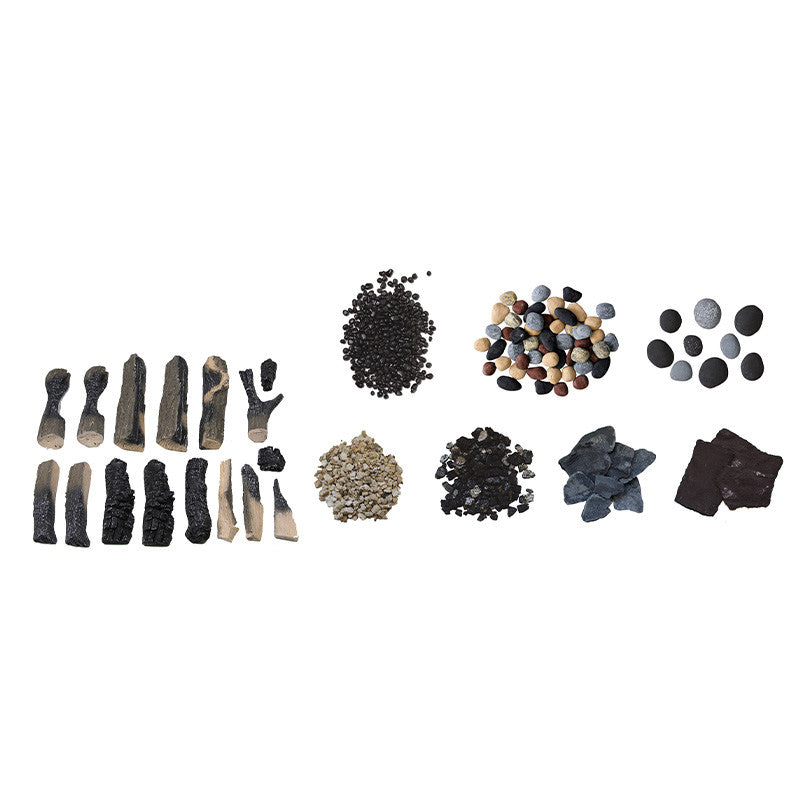 Amantii 16-Piece Split Log Set with Deluxe Media Kit