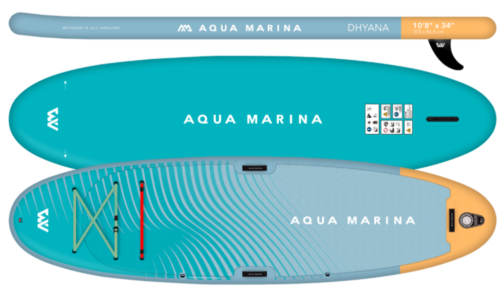 Aqua Marina DHYANA FITNESS SERIES Size 10'6" Inflatable Paddle Board