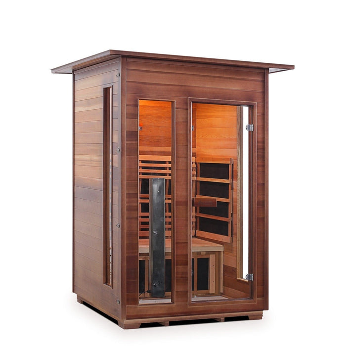Enlighten InfraNature Duet Diamond 2 Hybrid Infrared/Traditional Indoor Sauna | 2 Persons