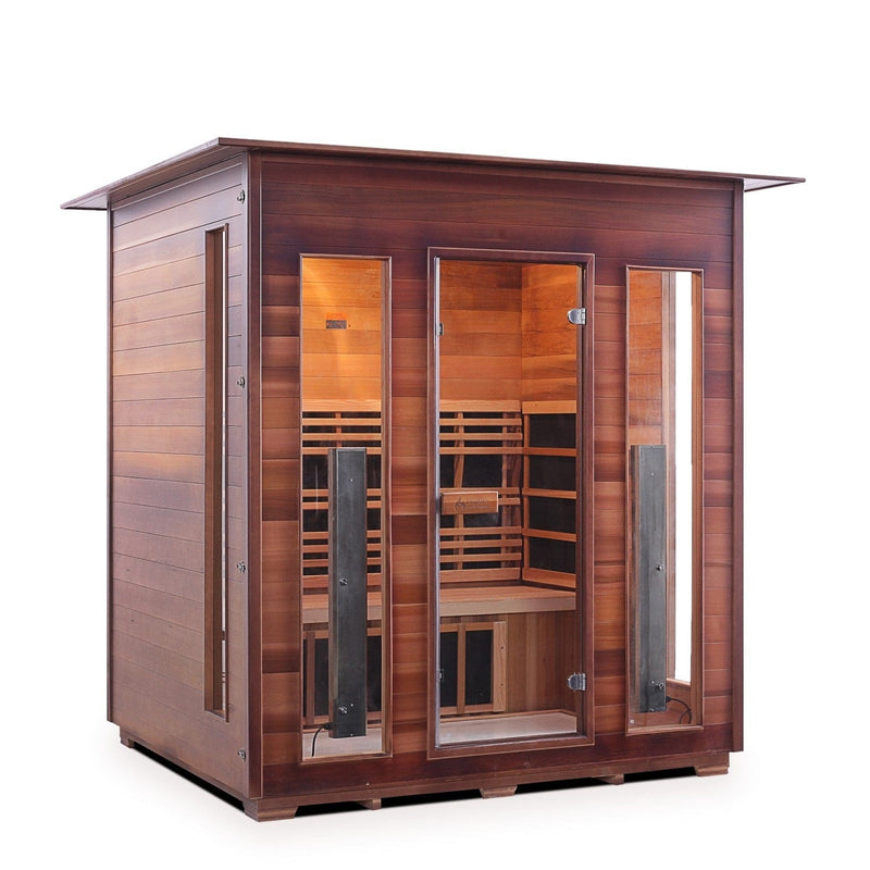 Enlighten InfraNature Duet Diamond 4 Hybrid Infrared/Traditional Indoor Sauna | 4 Persons