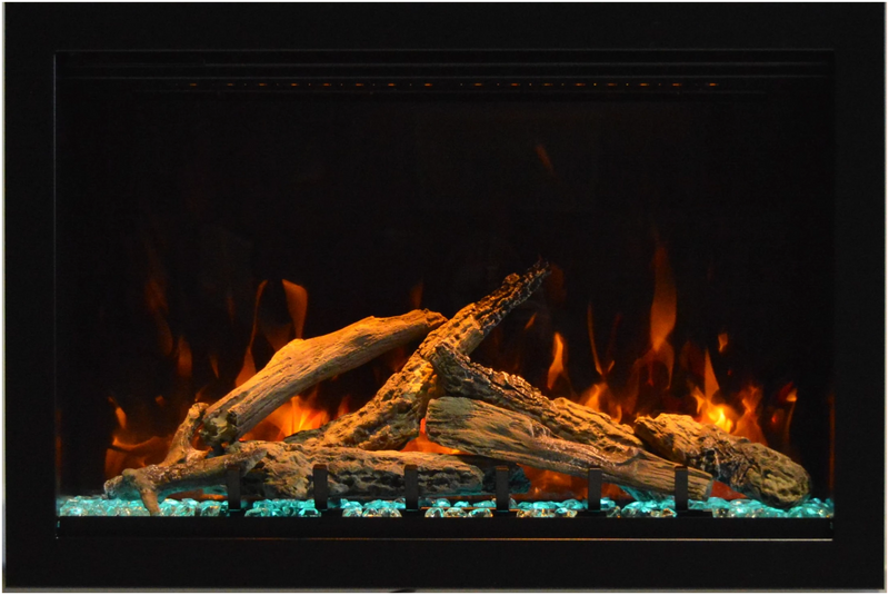 Amantii Traditional Lumina 33" Indoor/Outdoor Built-In Smart Electric Fireplace