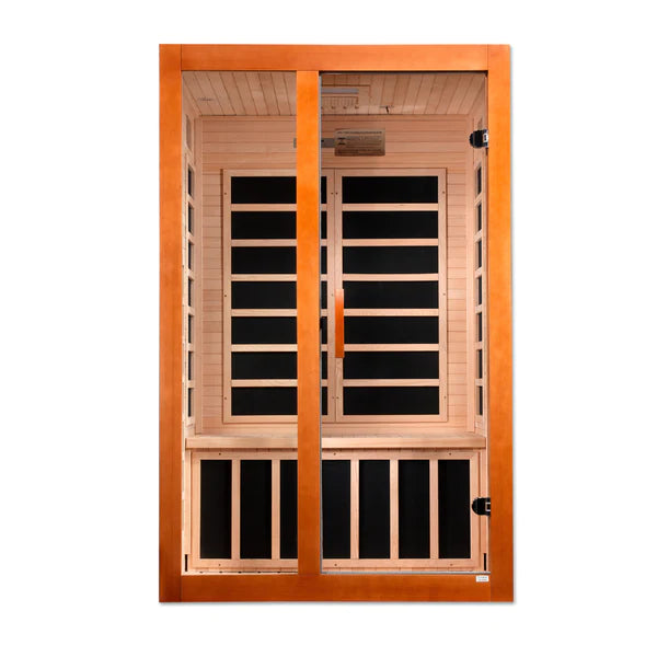 Dynamic Sauna Santiago Elite Ultra Low EMF Far Infrared Sauna | DYN-6209-02 Elite | 2 Persons