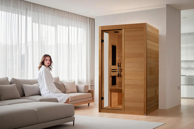 Dynamic Sauna Lucca Elite Ultra Low EMF Far Infrared Sauna | DYN-6215-05 Elite | 2 Persons