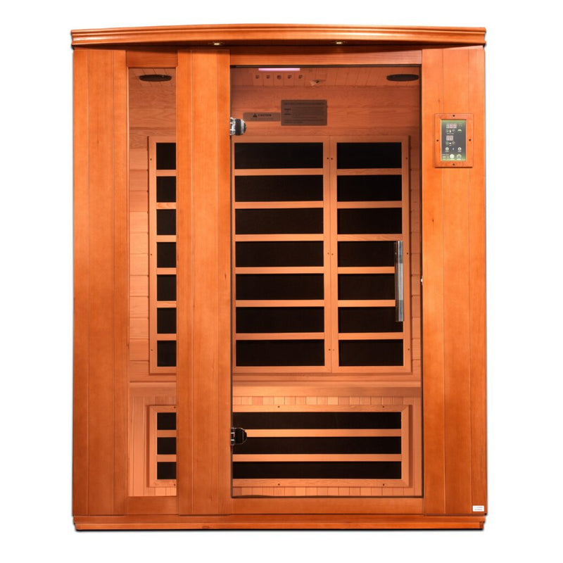 Dynamic Sauna Lugano Elite Ultra Low EMF Far Infrared Sauna | DYN-6336-02 Elite | 3 Persons