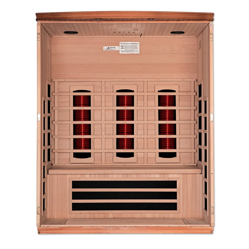 Dynamic Sauna Lugano Full Spectrum Infrared Sauna | DYN-6336-03 FS | 3 Persons