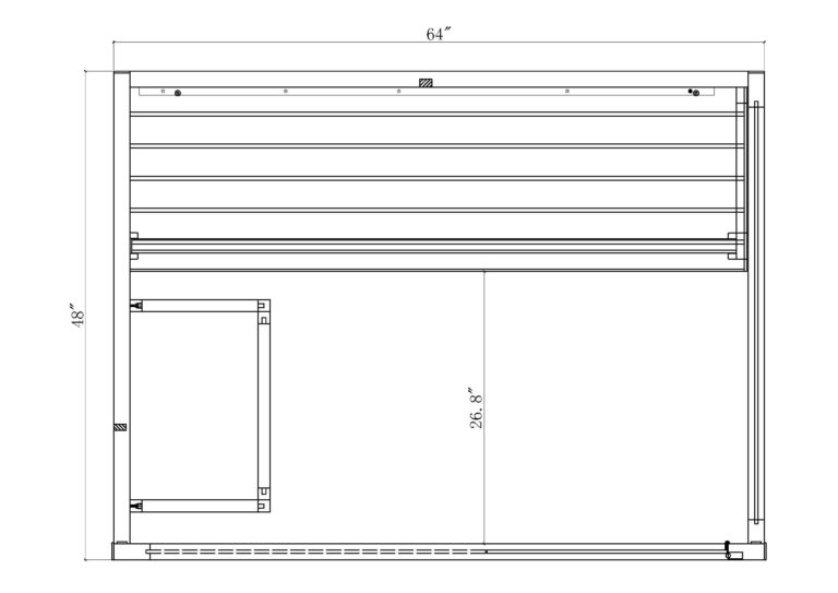 Golden Designs Hanko Traditional Sauna – Canadian Red Cedar Interior | GDI-7202-01 / Hanko | 2-3 Person