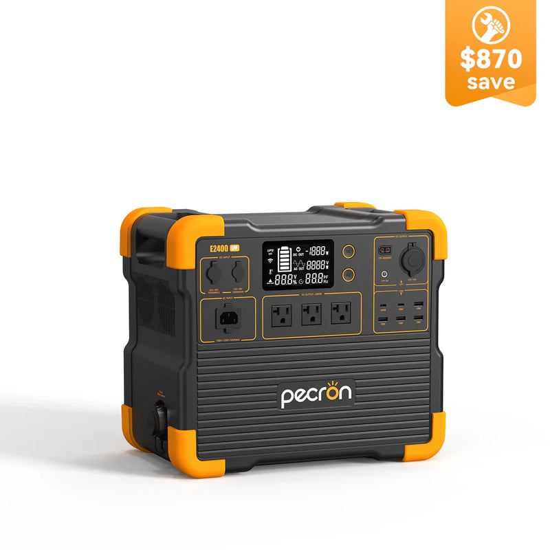 PECRON E2400LFP Portable Power Station Solar Generator (2400W | 2048Wh)