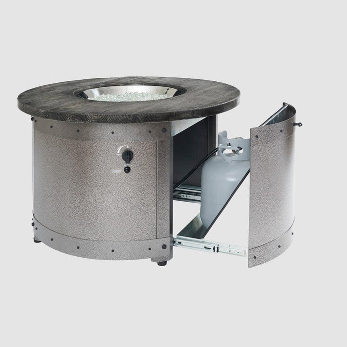 Outdoor Greatroom Edison Round Gas Fire Pit Table