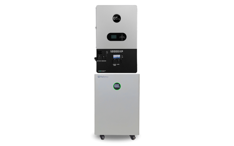 EG4 & BigBattery Hybrid Power Kit | 12kW 120/240V Output 48VDC Inverter - 15kWh System Bundle | 1 x EG4 12000XP Inverter + 1 x BigBattery NEXUS