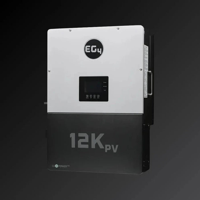 EG4 Complete Solar Kit | 8kW 120/240V Output 48VDC - 28.6kWh System Bundle | EG4 12kPV Hybrid Inverter + 2 x EG4 Wallmount Indoor Battery + 12 x 410W Solar Panels