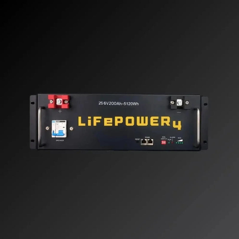 EG4 Hybrid Power Kit | 8kW 120/240V Output 48VDC - 61.44kWh System Bundle | EG4 12kPV Hybrid Inverter + 12 x EG4 LifePower4 V2 Lithium Server Rack Battery | 2 x Battery Rack