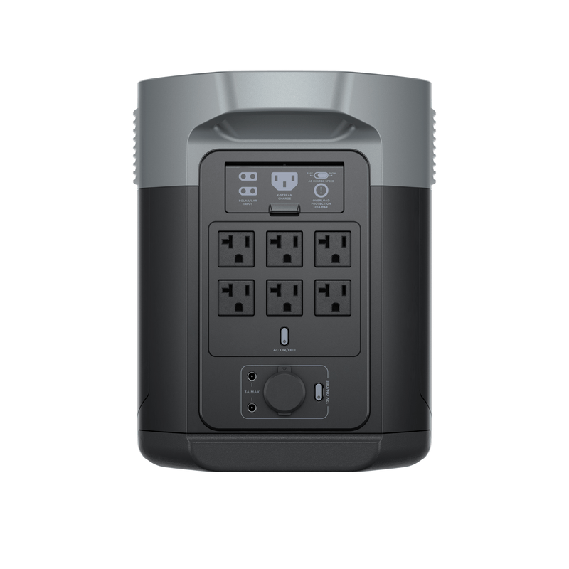 EcoFlow Delta 2 Max charging ports