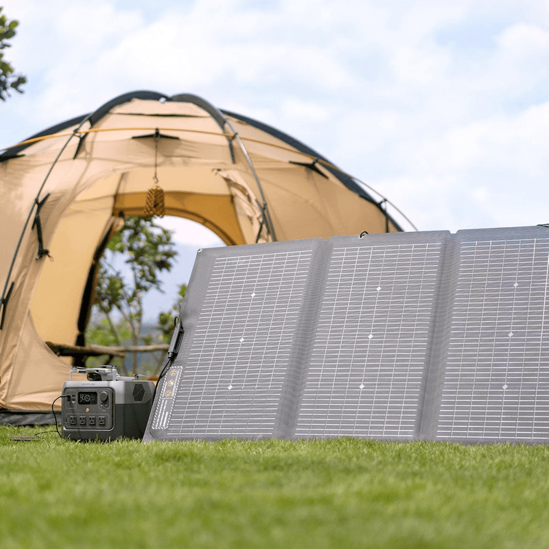 EcoFlow RIVER 2 Pro Portable Solar Panel Set Up