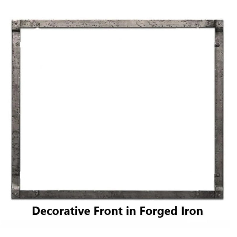 American Hearth Boulevard 48" Distressed Pewter Forged Iron Frame