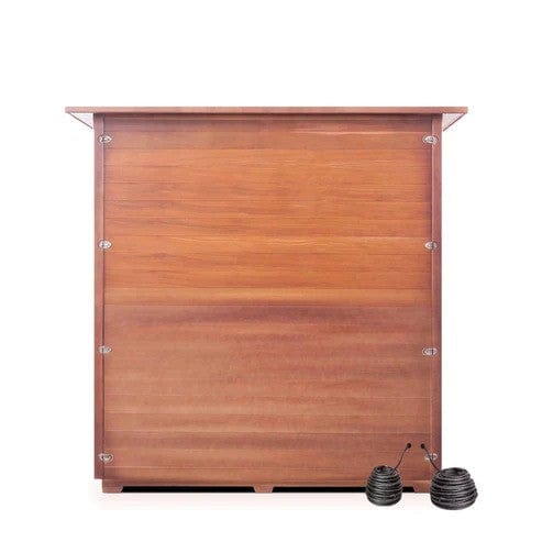 Enlighten InfraNature Duet Sapphire 4 Hybrid Infrared/Traditional Outdoor Sauna | 4 Persons