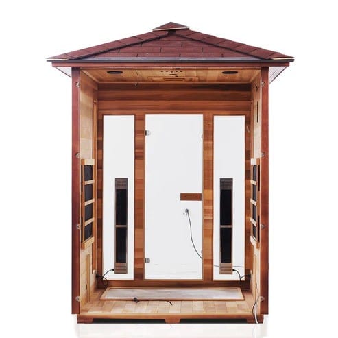 Enlighten InfraNature Original Rustic 3 Full Spectrum Infrared Outdoor Sauna | 3 Persons