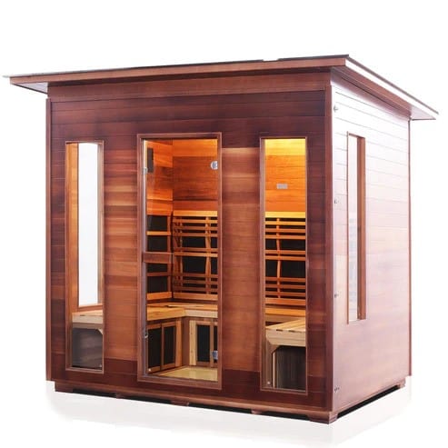 Enlighten InfraNature Original Rustic Full Spectrum Infrared Outdoor Sauna | 5 Persons