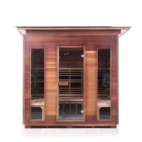 Enlighten InfraNature Original Rustic Full Spectrum Infrared Outdoor Sauna | 5 Persons