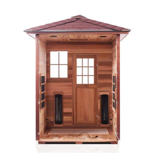 Enlighten InfraNature Original Sierra 3 Full Spectrum Infrared Outdoor Sauna | 3 Persons