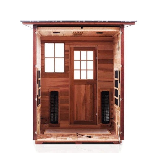 Enlighten InfraNature Original Sierra 3 Full Spectrum Infrared Outdoor Sauna | 3 Persons