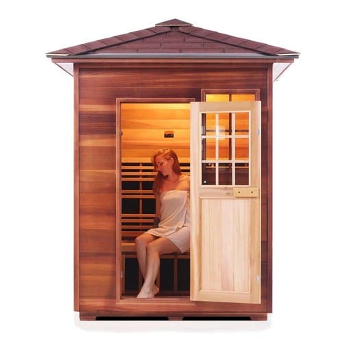 Enlighten InfraNature Original Sierra 3 Full Spectrum Infrared Outdoor Sauna | 3 Persons