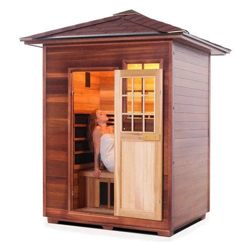 Enlighten InfraNature Original Sierra 3 Full Spectrum Infrared Outdoor Sauna | 3 Persons