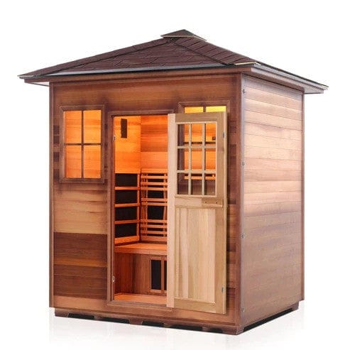 Enlighten InfraNature Original Sierra 4 Full Spectrum Infrared Outdoor Sauna | 4 Persons