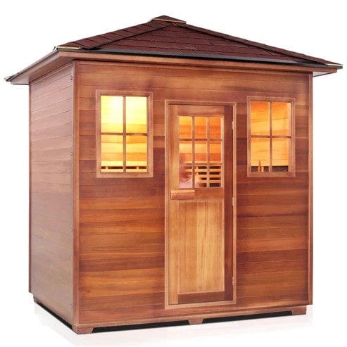 Enlighten InfraNature Original Sierra 5 Full Spectrum Infrared Outdoor Sauna | 5 Persons