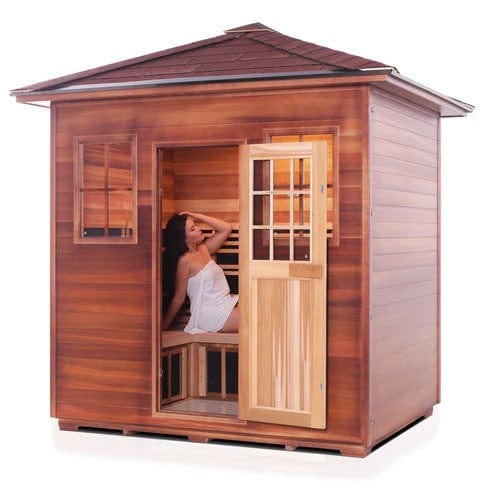 Enlighten InfraNature Original Sierra 5 Full Spectrum Infrared Outdoor Sauna | 5 Persons