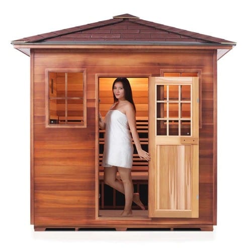 Enlighten InfraNature Original Sierra 5 Full Spectrum Infrared Outdoor Sauna | 5 Persons