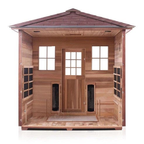 Enlighten InfraNature Original Sierra 5 Full Spectrum Infrared Outdoor Sauna | 5 Persons