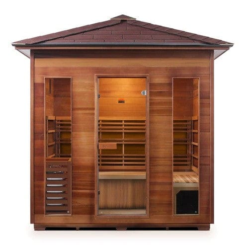 Enlighten SaunaTerra SunRise 5 Dry Traditional Outdoor Sauna | 5 Persons