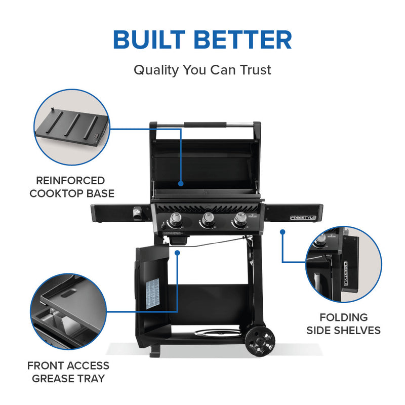 Napoleon Freestyle 24 Inch Pre-seasoned Non-Stick Griddle