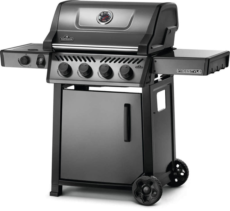 Napoleon FreeStyle 425 Graphite Grey Propane Gas Grill with Range Side Burner