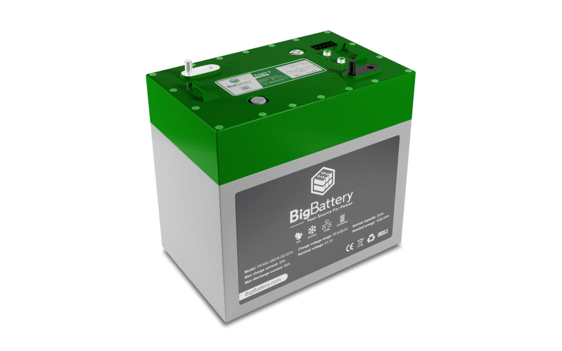 BigBattery 48V EAGLE 2 – LiFePO4 – 32Ah – 1.63kWh