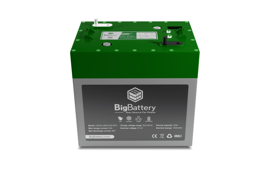 BigBattery 48V EAGLE 2 – LiFePO4 – 32Ah – 1.63kWh