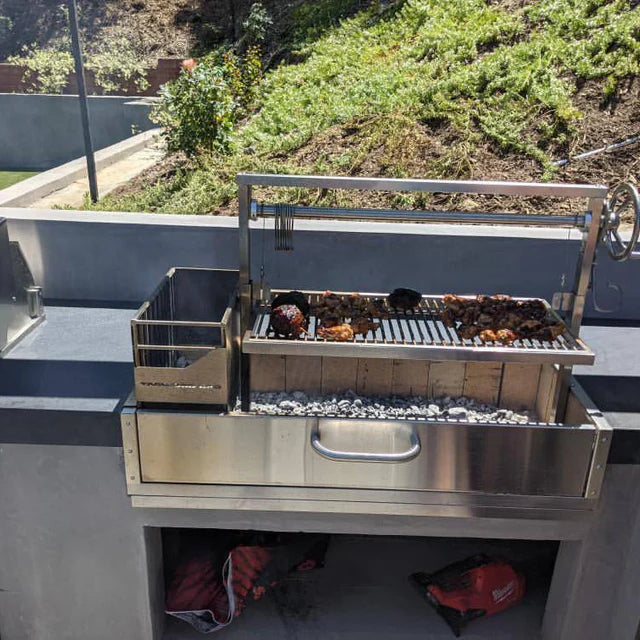 Tagwood BBQ Santa Maria Argentine Wood Fire & Charcoal Gaucho Grill Built in | BBQ05SS