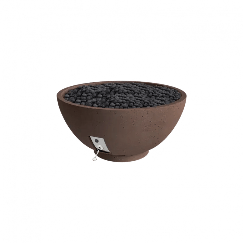 Firegear Sanctuary 3 | 29" Round Gas Fire Pit Bowl with Match Throw Ignition System