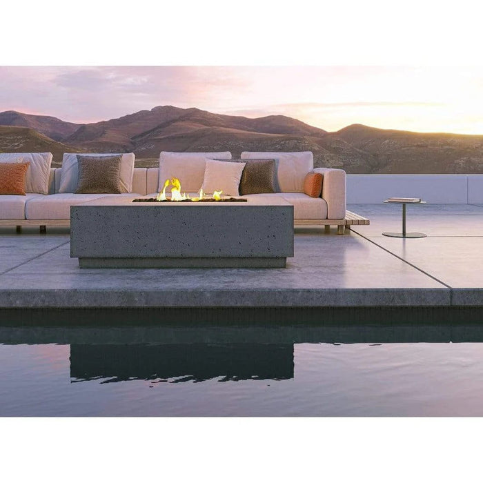 Firegear Sanctuary 1 | 56" Arctic Rectangular Stainless Steel Fire Table with All Weather Electronic Ignition System