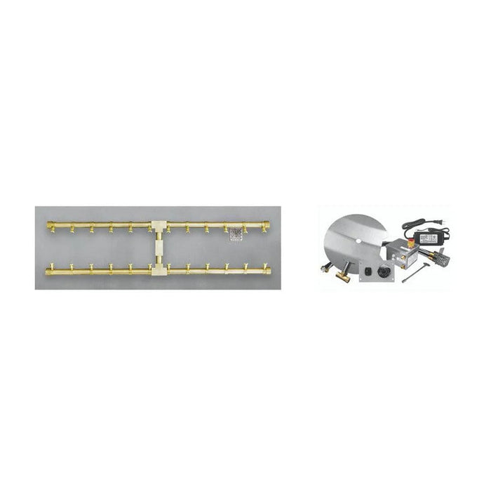 Firegear Sanctuary 1 | 56" Arctic Rectangular Stainless Steel Fire Table with All Weather Electronic Ignition System