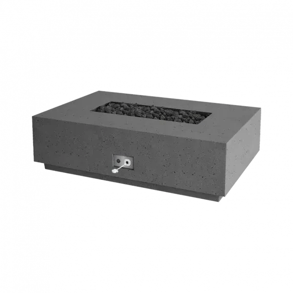 Firegear Sanctuary 1 | 56" Rectangular Stainless Steel Natural Gas Fire Table with Match Throw Ignition System