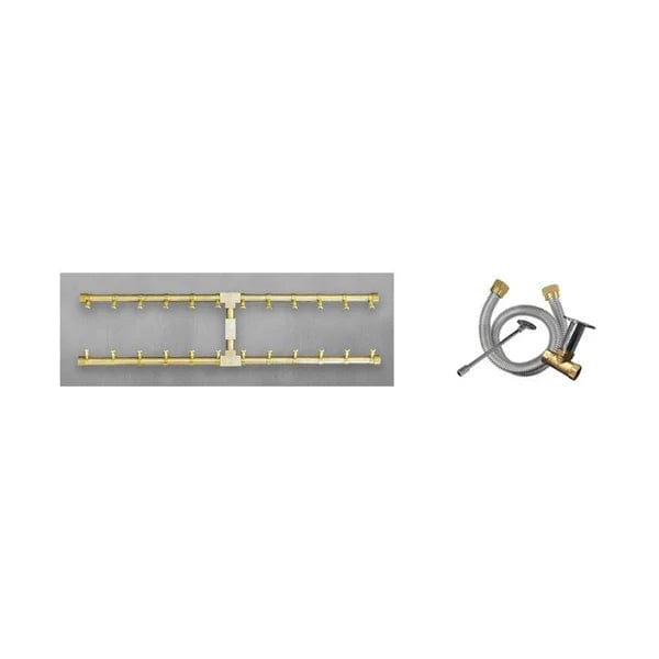Firegear Sanctuary 1 | 56" Rectangular Stainless Steel Natural Gas Fire Table with Match Throw Ignition System