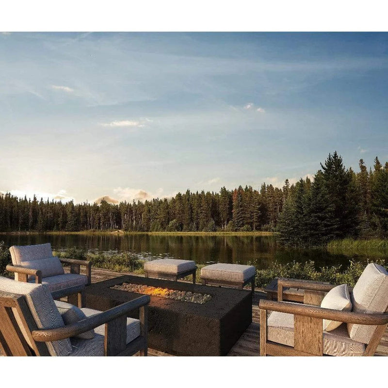 Firegear Sanctuary 1 | 56" Rectangular Stainless Steel Fire Table with Thermocouple Piloted Safety Ignition System